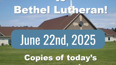June 22, 2025 Service